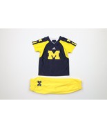 Vintage Adidas Baby 12 Months University of Michigan Football Uniform Ou... - $49.45