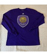 ORLANDO CITY FC SC Logo Long Sleeve Adidas Aeroknit Practice Shirt Large... - $20.00