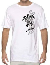 RJC Mens Hawaiian T-Shirt White Black Gray Tribal Honu Sea Turtle Big &amp; Tall - £35.35 GBP