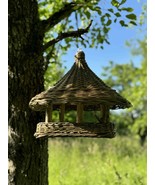 Handmade Willow Bird Feeder | Hanging Wicker Birdhouse | Rustic Garden D... - €100,24 EUR