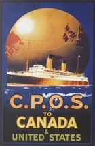 C.P.O.S. to Canada &amp; United States (Ship) - Framed Picture - 11&quot; x 14&quot;     - £25.91 GBP