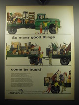 1957 Chevrolet Trucks Ad - So many good things come by truck - $18.49