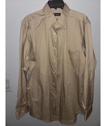 Mens Chaps Tan Long Sleeve Classic Fit button  Up Shirt  Size 15-15 1/2—... - $339.48 MXN