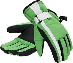 Women&#39;s Green Winter Snow Gloves Small Waterproof - £9.38 GBP