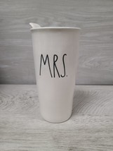 Rae Dunn Artisan Collection Magenta MRS. Ceramic Travel Coffee Mug With ... - £5.89 GBP