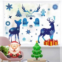 NEW 9 Sheets Merry Christmas Snowflake Window Clings Decorations for Glass,Xmas - £7.78 GBP
