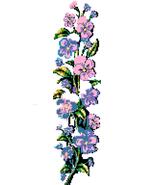 December Violet and Primrose Bookmark Cross Stitch Pattern | Digital PDF - $3.99