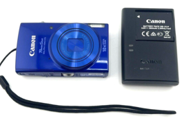 Canon Powershot Elph 190 Digital Camera BLUE 20MP 10x Zoom HD WiFi NFC Tested - £271.15 GBP