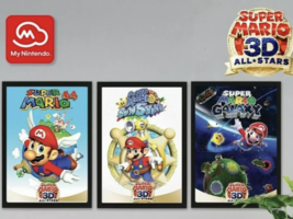 Super Mario 3D All-Stars Poster Set of 3 - My Nintendo Reward - $40.00