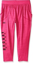 Under armour Niña &#39; Heat Gear Tech Pantalones Capri, Harmony Rojo, XS - £19.82 GBP