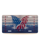 Patriotic Freedom Liberty American Flag Novelty License Plate - $21.66 CAD