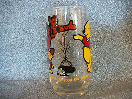 Disney Winnie The Pooh &amp; Friends Sears Promotional Glass &quot;Planting A Tree&quot;  - £7.69 GBP