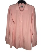 Mens Unlisted XL Long Sleeved Button Down Shirt Pink White Checkered - £10.98 GBP