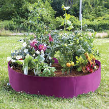Felt Planting Bag Flower Garden Round Vegetable Nursery Bag Nursery Nutrition Pl - £6.34 GBP+