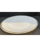 Vintage Fire King Ivory Swirl 9" Plate | Anchor Hocking Ivoryite Milk Gl... - $3.96