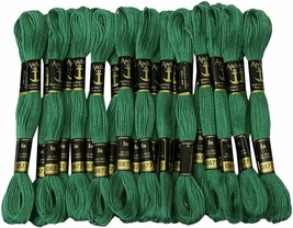 Anchor Threads Cross Stitch Stranded Cotton Thread Sewing Hand Embroidery Green - £9.18 GBP