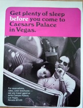Get Plenty Of Sleep Caesars Palace In Vegas Print Magazine Advertisement 1968 - £2.39 GBP