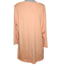 Orange V Neck Casual Top Size 1X - £19.78 GBP