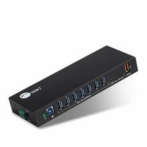 SIIG Industrial Powered USB C &amp; USB 3.1 Hub, Splitter, 10 Port, Powered ... - £94.97 GBP