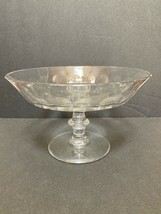 Val St.Lambert Crystal Large Footed Fruit Compote Bowl - £58.62 GBP