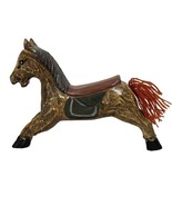 Vintage Hand Carved Wood Horse Pony Folk Art Figural Animal Handmade Toy... - $439.88 MXN