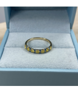 0.50 Karat Kunstdiamanten Grown Blau Gelb Rund Schliff Diamant Ehering 1... - $695.94+