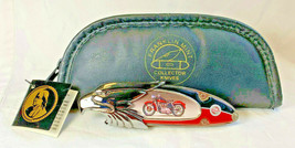 Franklin Mint Collectors Knife Harley Davidson Sportster Folding Pocket w/ Case - £39.92 GBP