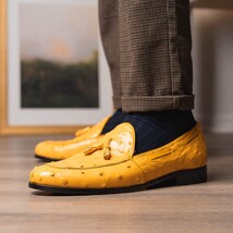 Aubiere Genuine Ostrich Quill Loafer Buttercup image 11