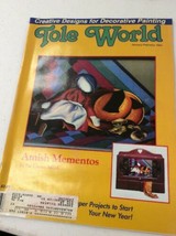 vintage Tole World Magazine Patterns fine art decorative Painting Jan/Feb 1993 - £7.89 GBP