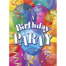 Brilliant Happy Birthday Invitations 8 Per Package Party Supplies NEW - £2.34 GBP