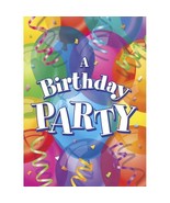 Brilliant Happy Birthday Invitations 8 Per Package Party Supplies NEW - £2.32 GBP