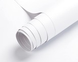 Oxdigi White Contact Paper Peel And Stick Wallpaper For Door Reform Deco... - £32.99 GBP