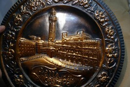 Piazza del Campo 3D Copper 12" Plate hanging Wall Art decor Italy Tuscany Siena - $93.46
