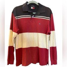 VINTAGE Tommy Hilfiger Rugby Shirt 100% Cotton Size Medium - £28.70 GBP