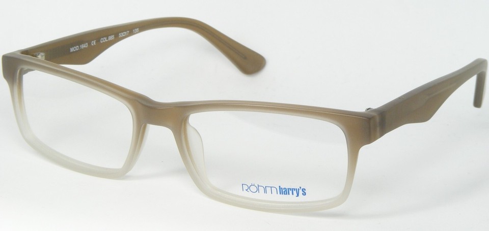 Röhm harry&#39;s 1643 665 MATTE LIGHT MOCHA GRADIENT EYEGLASSES ROHM 53-17-1... - $58.88