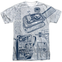 Star Trek Classic Gadgets Sublimation Front and Back Print T-Shirt NEW UNWORN - £23.88 GBP