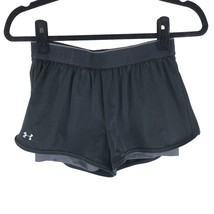 Under Armour Womens Running Shorts Athletic Work Out Lined Black S - £9.94 GBP