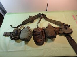 VIETNAM ERA LC-1 LOAD CARRYING SUSPENDERS ALICE CLIP OD GREEN LBE RIG L ... - $91.36 CAD