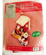 Hobby Kraft Storybook Christmas Felt  Stocking 18&quot; Toy Shop  New - £16.77 GBP