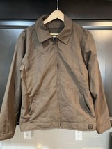 Highway 21 Men&#39;s Brown Nylon Motorcycle Jacket Size Small - £20.55 GBP