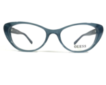 GUESS GU2415 BL Brille Rahmen Klar Blau Rund Cat Eye Voll Felge 53-17-135 - £47.73 GBP