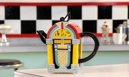 Jukebox Teapot 33 oz Retro Design 8.3" High Music Kitchen Fun Tunes Giftcraft image 2