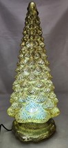 Mercury Glass Kaleidoscope Lighted Christmas Tree Valerie Parr Hill 16” HTF GOLD - £118.66 GBP