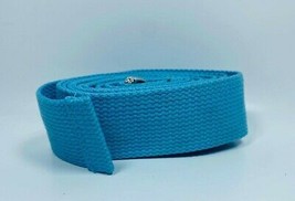 Yoga Strap - Best For Stretching Durable Cotton With Metal D-Ring - Teal - £6.30 GBP