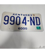 Kentucky License Plate 2006  9904-ND 6000 - $15.00