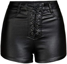 Women&#39;s Real Sheep Leather Shorts Pure Leather Gym Summer Pants - £92.78 GBP+