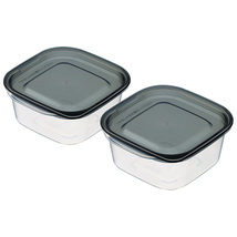INOMATA Food Storage Sealed Container 2p 9.1 oz (270ml) Oven Safe Black - £20.98 GBP