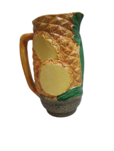 Majolica Style Pineapple Pitcher - Vintage Repro - Nice Detailing! Japan - £19.20 GBP
