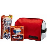 Gillette Limited edition Travel pack Fusion Razor + 2 cartridges + Gille... - £30.63 GBP
