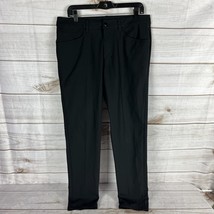 Lululemon ABC Men&#39;s 34 Slim-Fit 5 Pocket Warpstreme Fabric Black Pants - £55.94 GBP